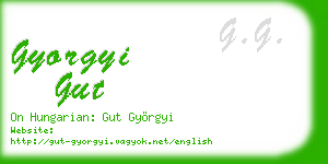 gyorgyi gut business card
